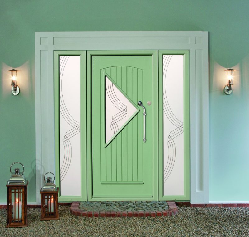 Green Palladio Composite Door Brent